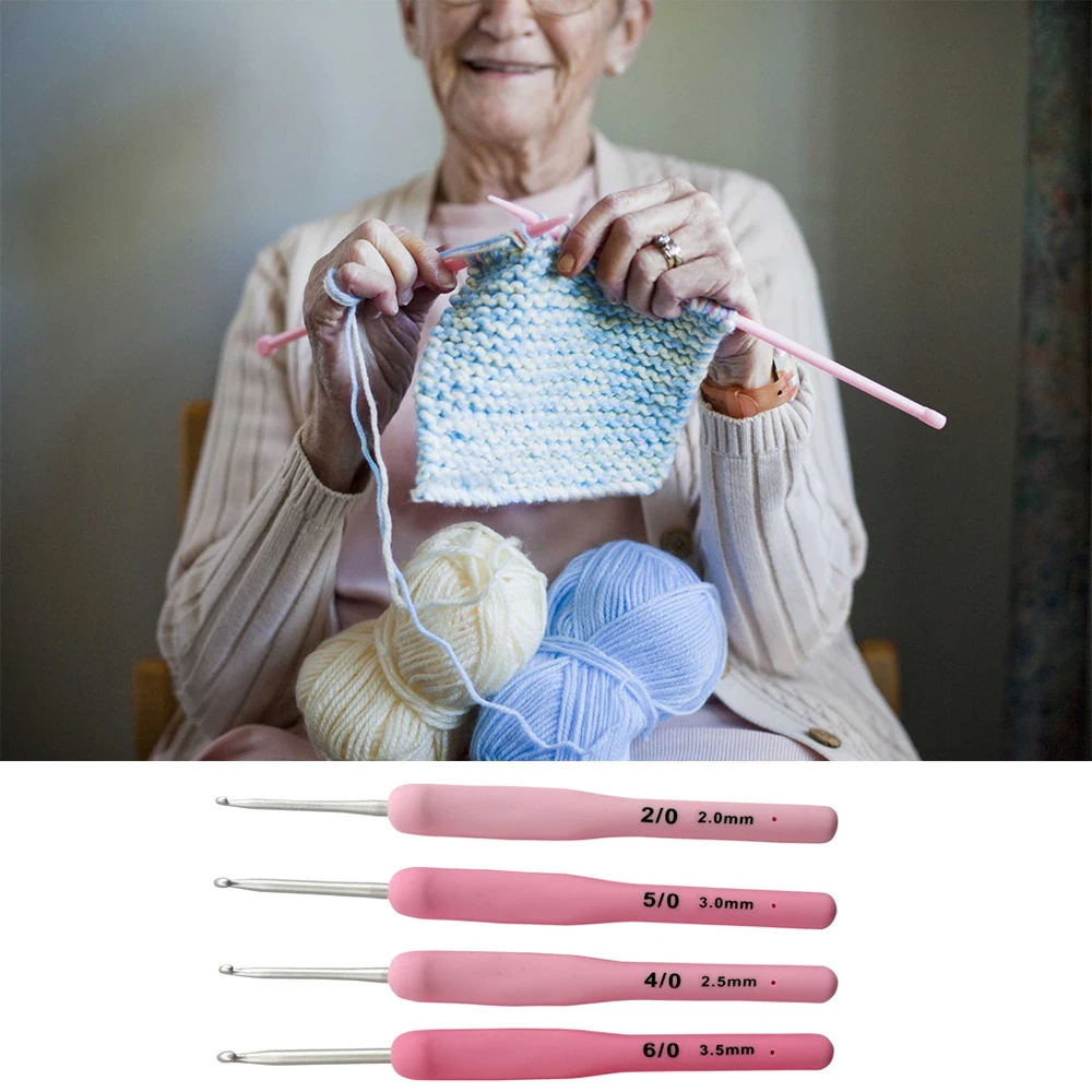 

Alumina Crochet Hooks Set Knitting Needles Set 9 size 2.0-6.0mm Sweater Weaving Sewing Tools kit Weave Sewing Needle Arts Craft