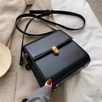 luxury brand high quality new fashion simple pu leather crossbody bags for women 2021 women shoulder small square bag