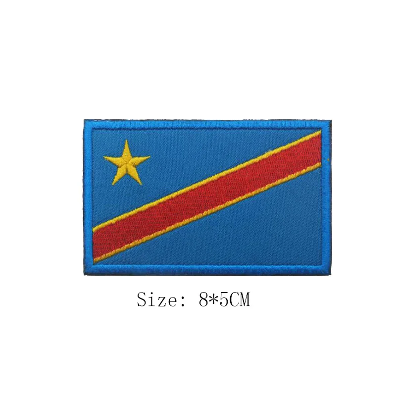 3D вышивка флаг Африки Марокко Южной Египта Кении Конго Нигерии Анголы нашивка