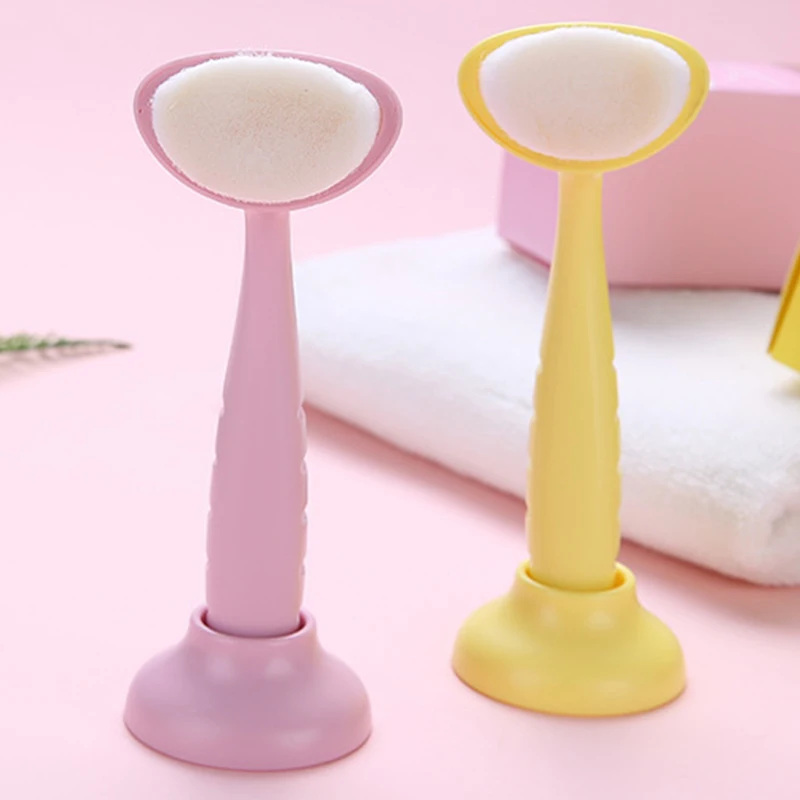 Силиконовая щетка для очищения лица инструмент средство случайные