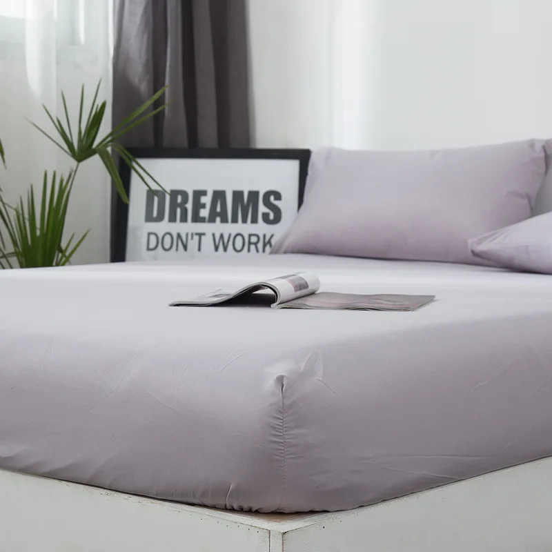 Высококачественная однотонная Водонепроницаемая простыня для матраса с