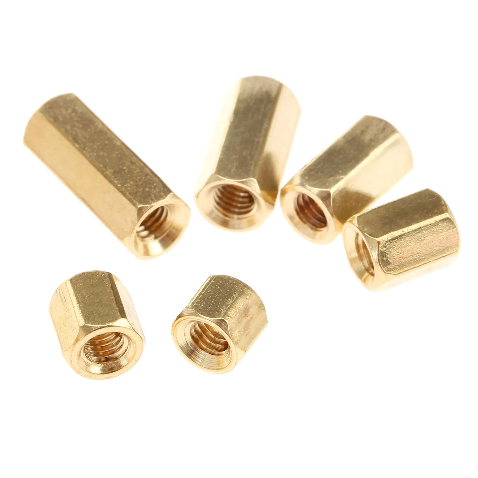 Латунная Шестигранная гайка M3 50 шт./лот печатная плата промежуточные гайки болты