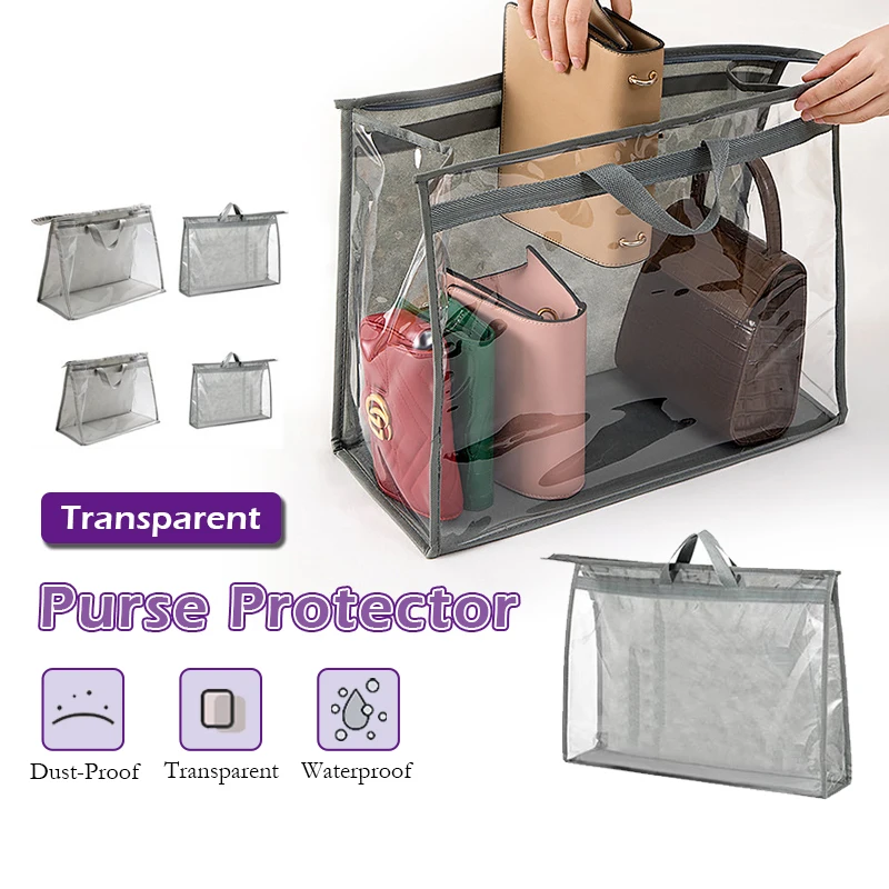 

1 шт. моющаяся Пыленепроницаемая прозрачная сумка для гардероба подвесная сумка чехол влагостойкая и водонепроницаемая сумка для хранения ...