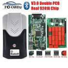 Плата Multidiag Pro с двойной печатной платой, зеленая диагностическая плата с реальным чипом 9241A, инструмент для диагностики V3.0, Bluetooth TCS PRO V2020.23 NEC, релейный автоматический сканер