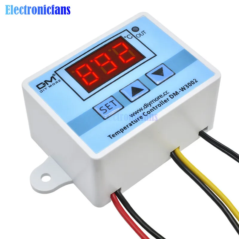 XH-W3002 W3002 цифровой AC110-220V DC 12 В 24 В W3002 светодиодный контроллер температуры микрокомпьютерный термостат