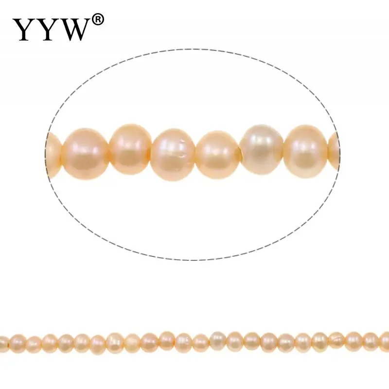 

cultured potato freshwater pearl beads natural pink 11-12mm approx 3mm approx 15.3 inch for jewelry making necklace bracelet