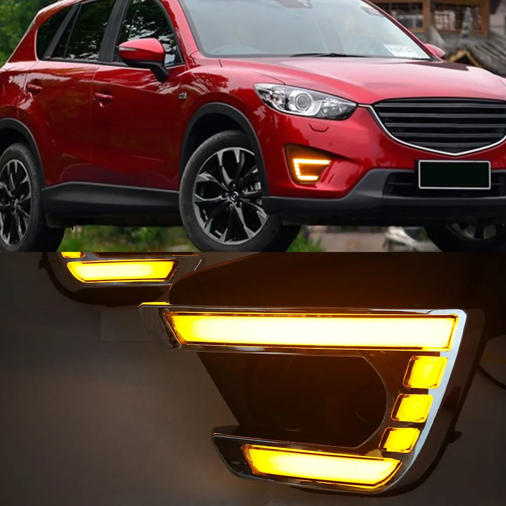 CSCSNL 1 комплект Авто DRL для Mazda cx-5 cx5 2012 2013 2014 2015 2016 светодиодные дневные ходовые огни