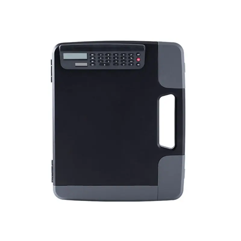 

Portable A4 Files Document Clipboard Storage Case Organizer with Calculator Home Multifunctional M17F