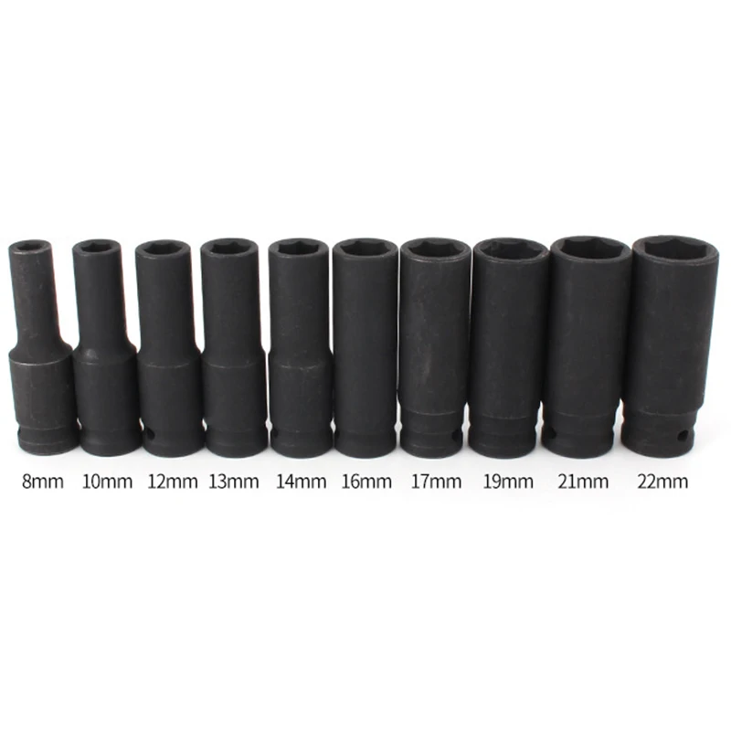10PCS ударная головка 8 22 мм метрический Drive сильный и Heavy Duty Набор торцевых головок