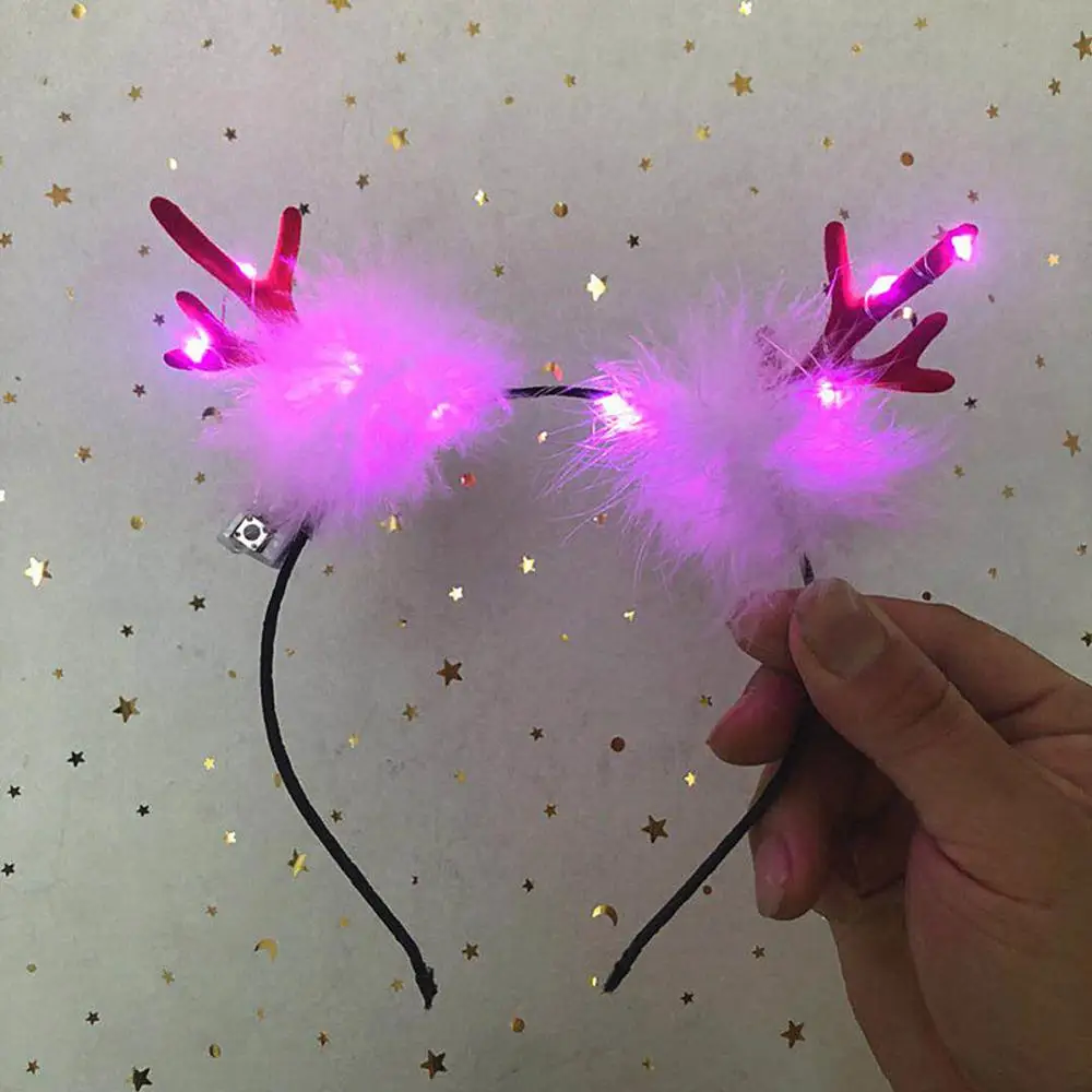 

Christmas Headbands Reindeer Antlers Hairband Xmas Kids Hairhoop Party Decor Yoga Headwear Hair Accessories Gift Home Decoration