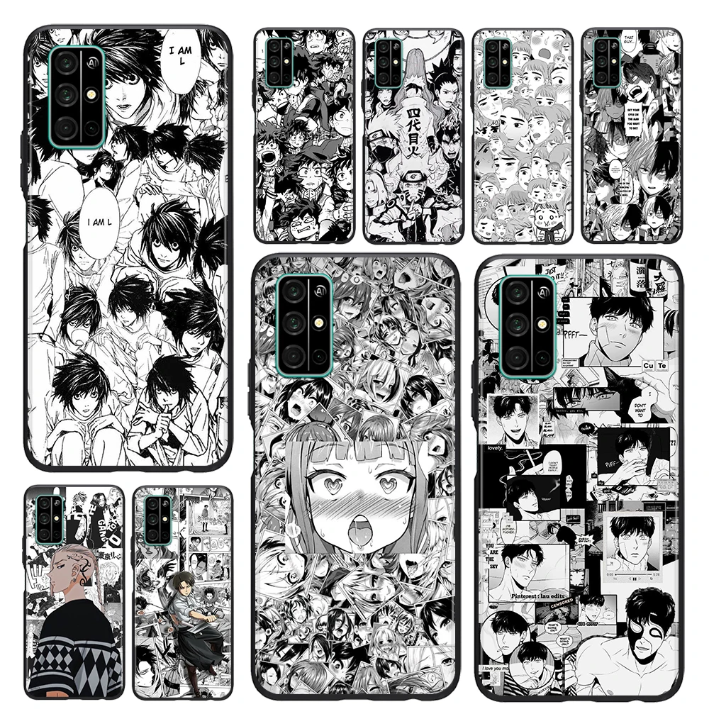 

Phone Case Hot Japan Popular Anime For Honor View 20 10X 10i 10 X10 9N 9X 9C 9A 9S 9 V9 Lite Pro 5G Black Soft TPU Cover
