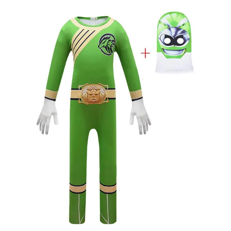 

Children Halloween Costumes Kids Beasts of The Barbarians Anime Cosplay Costume Boys Carnival Performance Jumpsuit Headgear Set