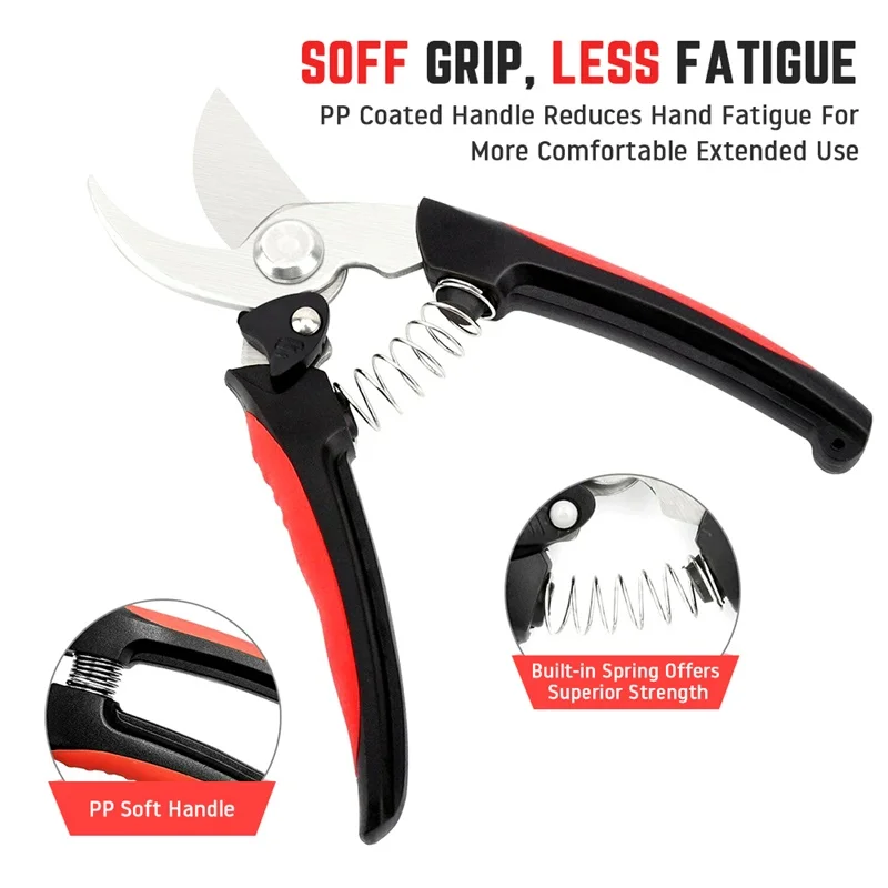 

Garden Plant Trim Horticulture Hand Pruner Cut Secateur Shrub Garden Scissor Tool Anvil Branch Shear Orchard Pruning Shears