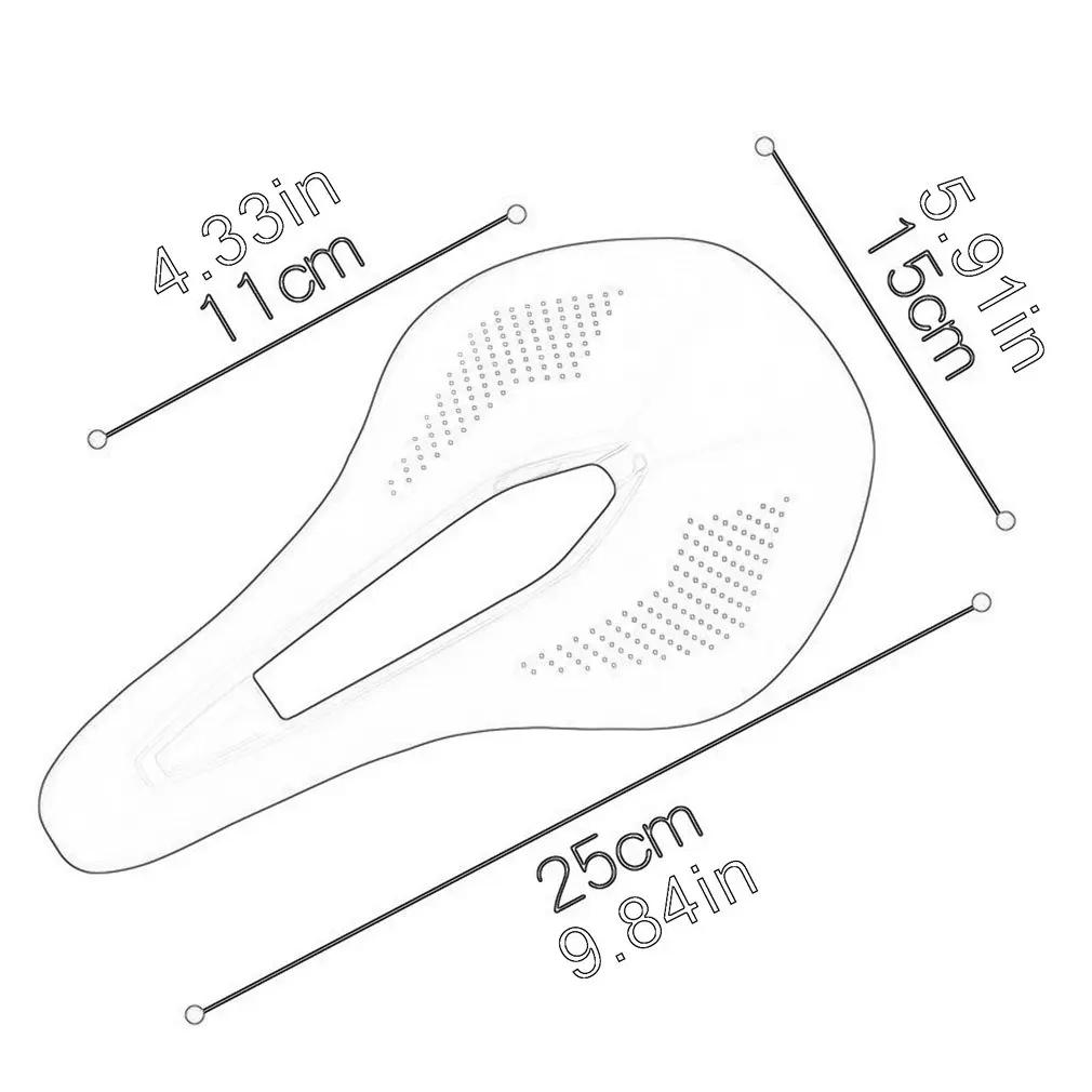 

MTB Saddle PU Leather Surface Comfortable Cycling Seat Shockproof Bicycle Saddle