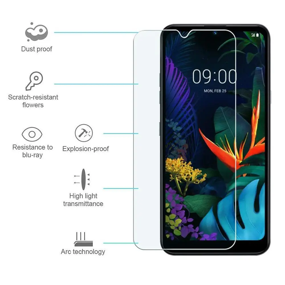 2.5D HD с уровнем твердости 9H закаленное Стекло для LG Q60 Экран протектор для LG K11 K9 G8S thinq V50 V40 Q6 Q7 K8 K10 V20 K30 с пленочным покрытием
