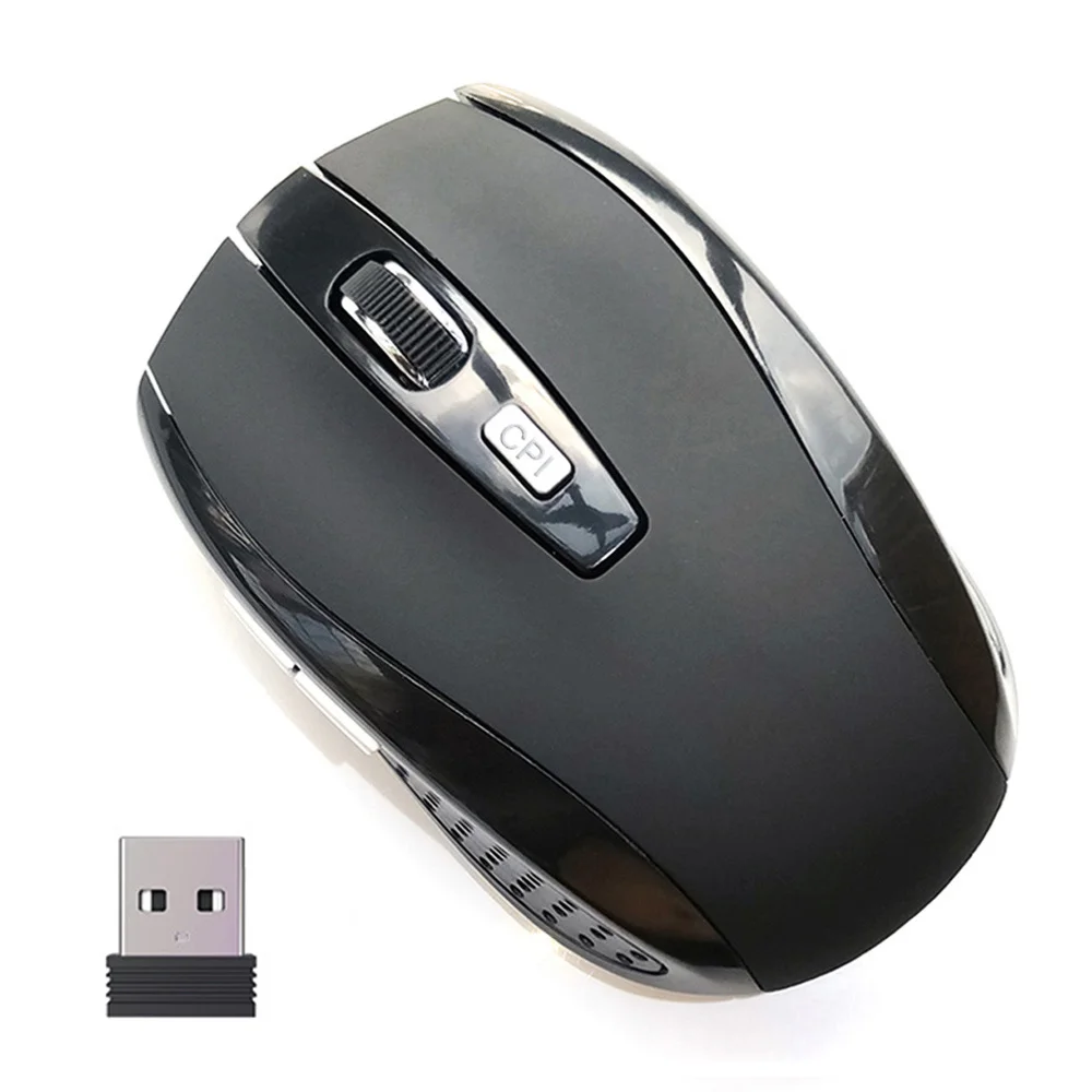 2 4 ГГц и 2000 точек/дюйм Беспроводная оптическая игровая мышь с USB-приемником для