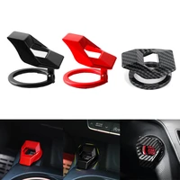 car start stop button protection cover carbon fiber universal car push switch cover engine ignition switch decorative ring trim