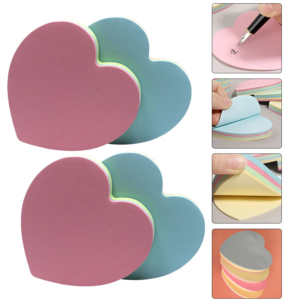 

4Pcs Writing Memo Stickers Practical Office Note Pads Students Study Post-notes