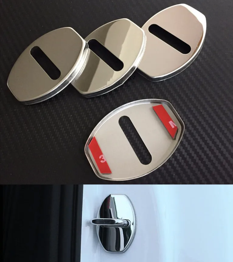 Аксессуары для Нержавеющая сталь Пряжка дверного замка фиксатор крышка Стикеры