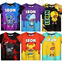 stars tshirt costume clothes for boy leon spike crow surge sandy max el primo game tops tees kid children t shirt clothing 3d
