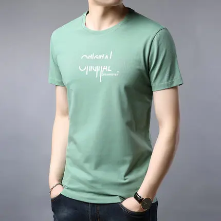 

Summer men's business casual short sleeve t-shirt 2578