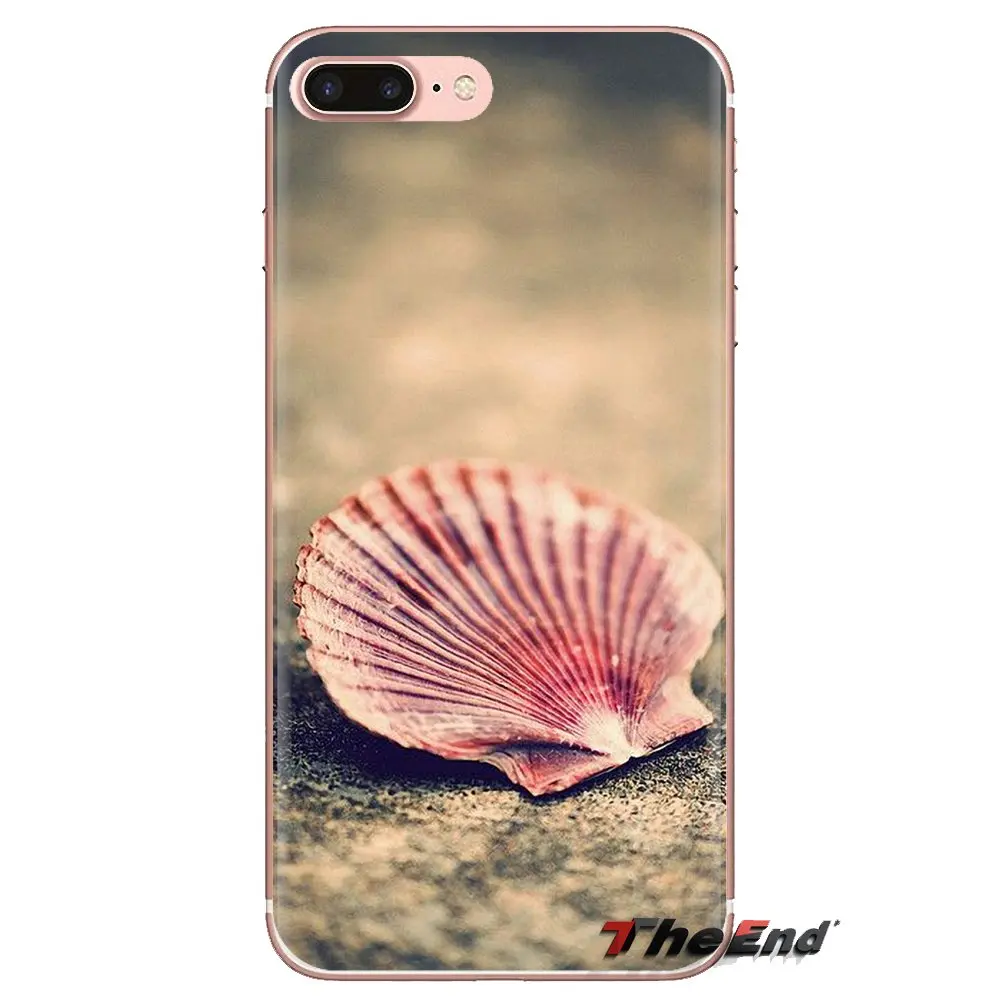 Silicone Bag Case For LG G3 G4 Mini G5 G6 G7 Q6 Q7 Q8 Q9 V10 V20 V30 X Power 2 3 K10 K4 K8 2017 pastel Beach sea shells starfish |