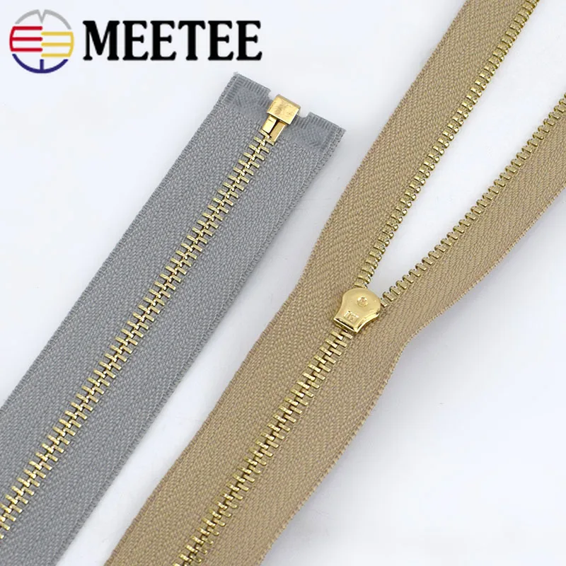 1/2 шт. Lightgold 3 #40 70 см открытая металлическая молния для шитья куртки пальто молнии