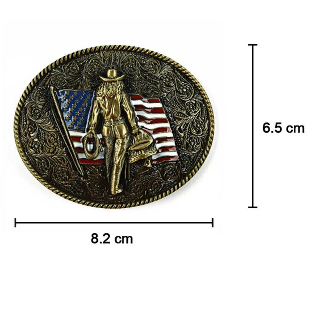 Exquisite Bronze Embossed Stars And Bands With Belt Buckle Retro Knight |