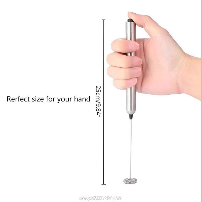 

Stainless Steel Milk Frother Electric Handheld Mixer Blender Milk Foamer Maker For Coffee Latte Cappuccino D15 20 Dropshipping