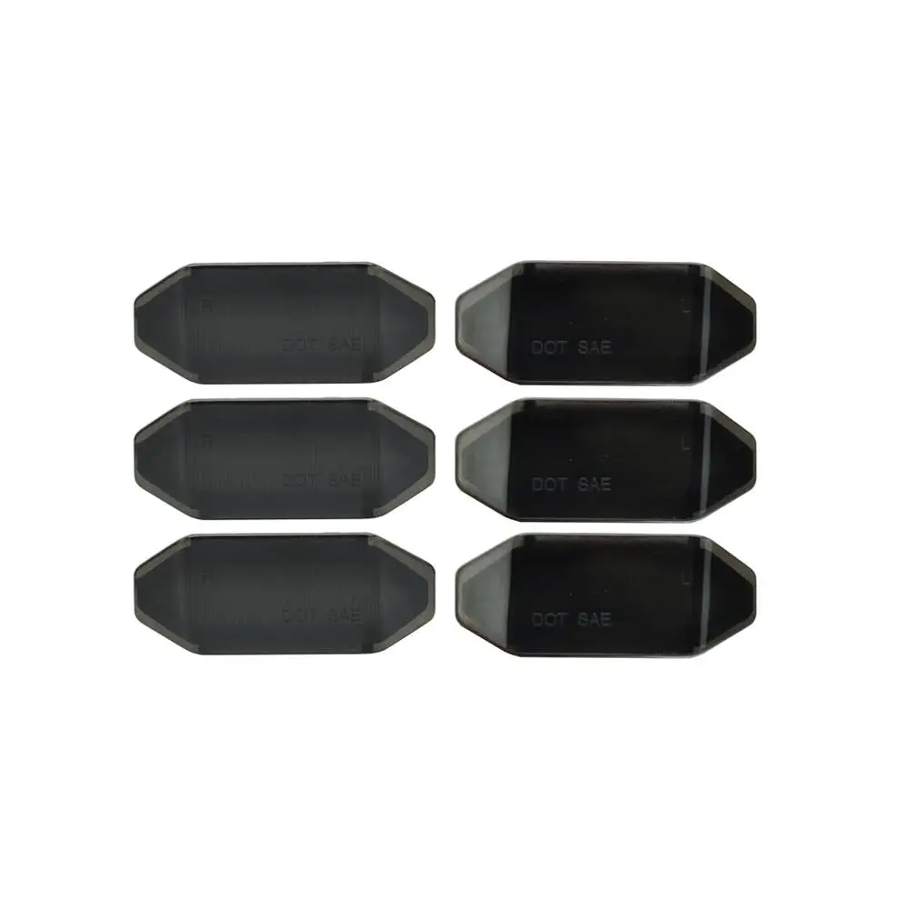 6Pcs Smoked Lens or Clear Front Upper Grill Mesh Grille White LED DRL Daytime Light For Ford Mustang 2015-2019 | Автомобили и
