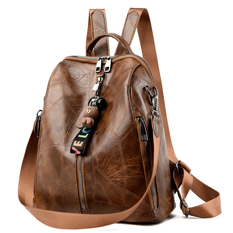 Новинка 2020 Модный женский рюкзак из высококачественной искусственной кожи