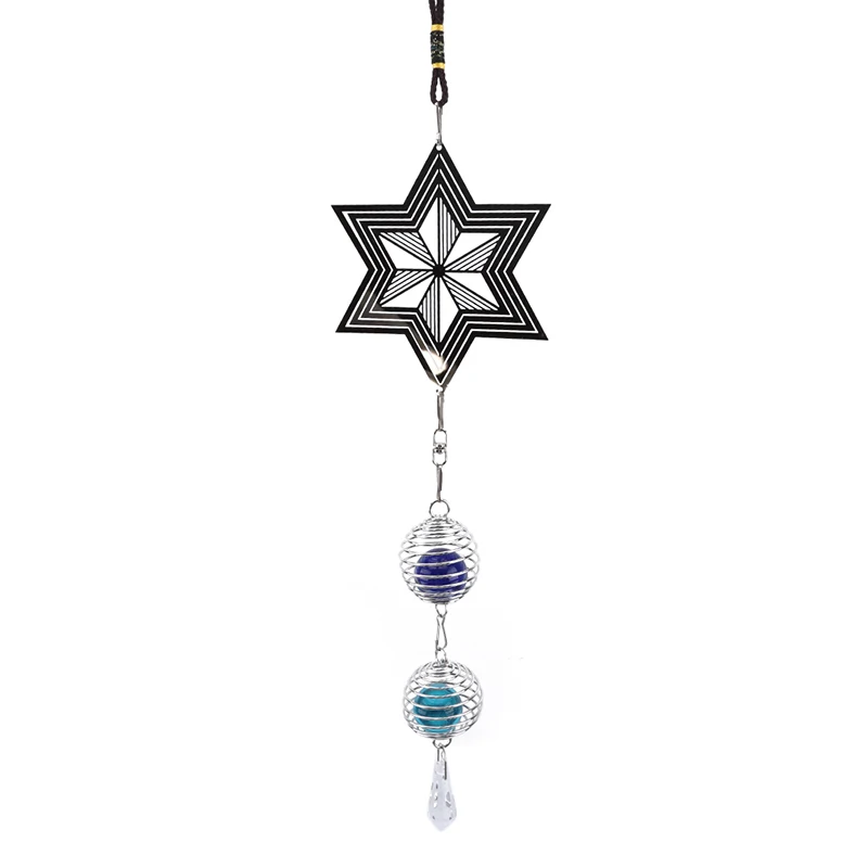 

Retro Rotating Wind Chime Metal Pendant Pendant Decoration Home Living Room Garden Balcony Decoration Pendant