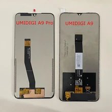 For LCD UMIDIGI A9 Display+Touch Screen Digitizer 100% Original Tested LCD Screen Glass Panel For UMIDIGI A9 Pro LCD Display