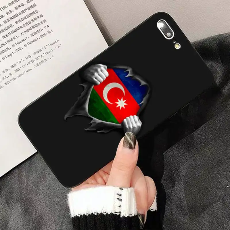 Чехол для телефона с флагом Азербайджана iphone 13 8 7 6 6S Plus X 5S SE 2020 XR 11 12 pro XS MAX |