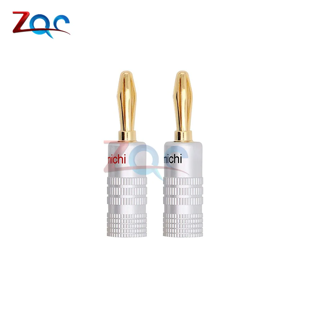 24K позолоченный динамик Nakamichi Разъем Банана Чистая медь аудио разъем|connectors