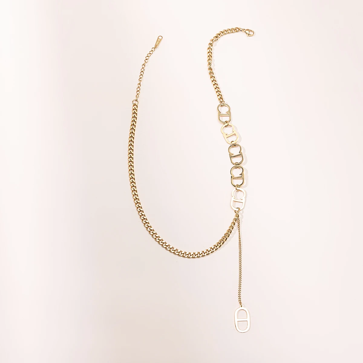 

Модное колье с буквой CD из нержавеющей стали до ключиц ожерелье с кисточкой в виде дикой свиньи нос персонализированные ювелирные изделия д...