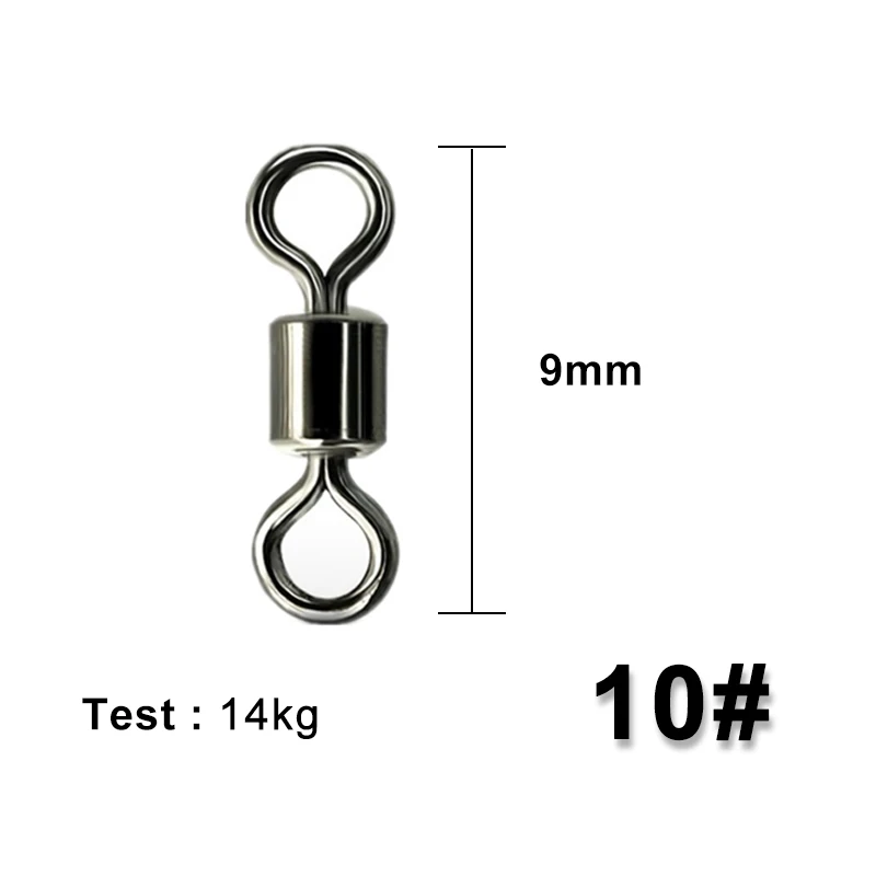 50 шт. рыболовные Вертлюги Из Нержавеющей Стали | Спорт и развлечения