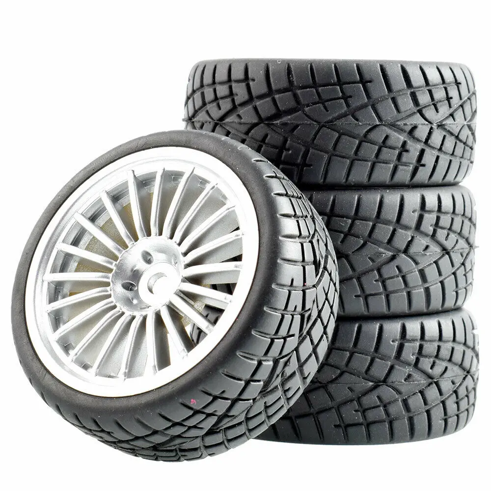 Радиоуправляемая скоростная шина с губкой и колесом 4 шт. для HSP 1/10 Rim04 8001|Детали