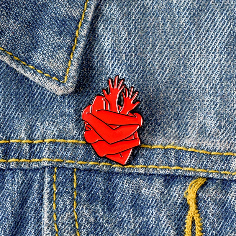 Эмалированные булавки в форме анатомического сердца 15 видов ювелирные изделия