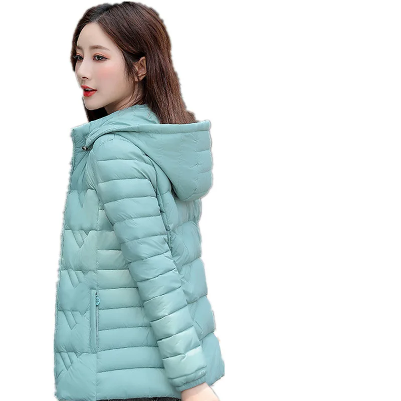 

Cotton padded women's new winter coat 2020 short slim fit small students fashion thin hooded cold proof cotton padded clothes