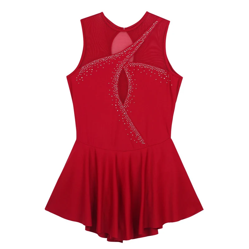 Женское блестящее Сетчатое платье без рукавов со стразами с вырезом на спине