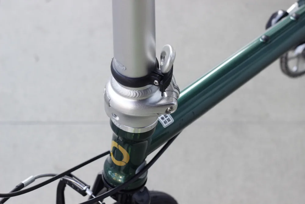 Хромированный стальной складной велосипед 1" Minivelo Mini velo велосипед городской коммутирующий велосипед с V тормозом складной 9 скоростей Fnhon Post зеленый