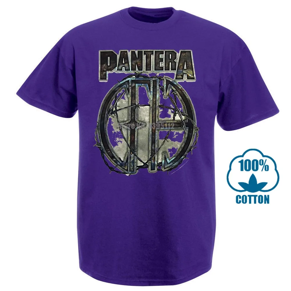 Фиолетовый Pantera 81 белая футболка s m l Xl Xxl металлическая рок-группа Официальная футболка Новинка - Цвет: Фиолетовый