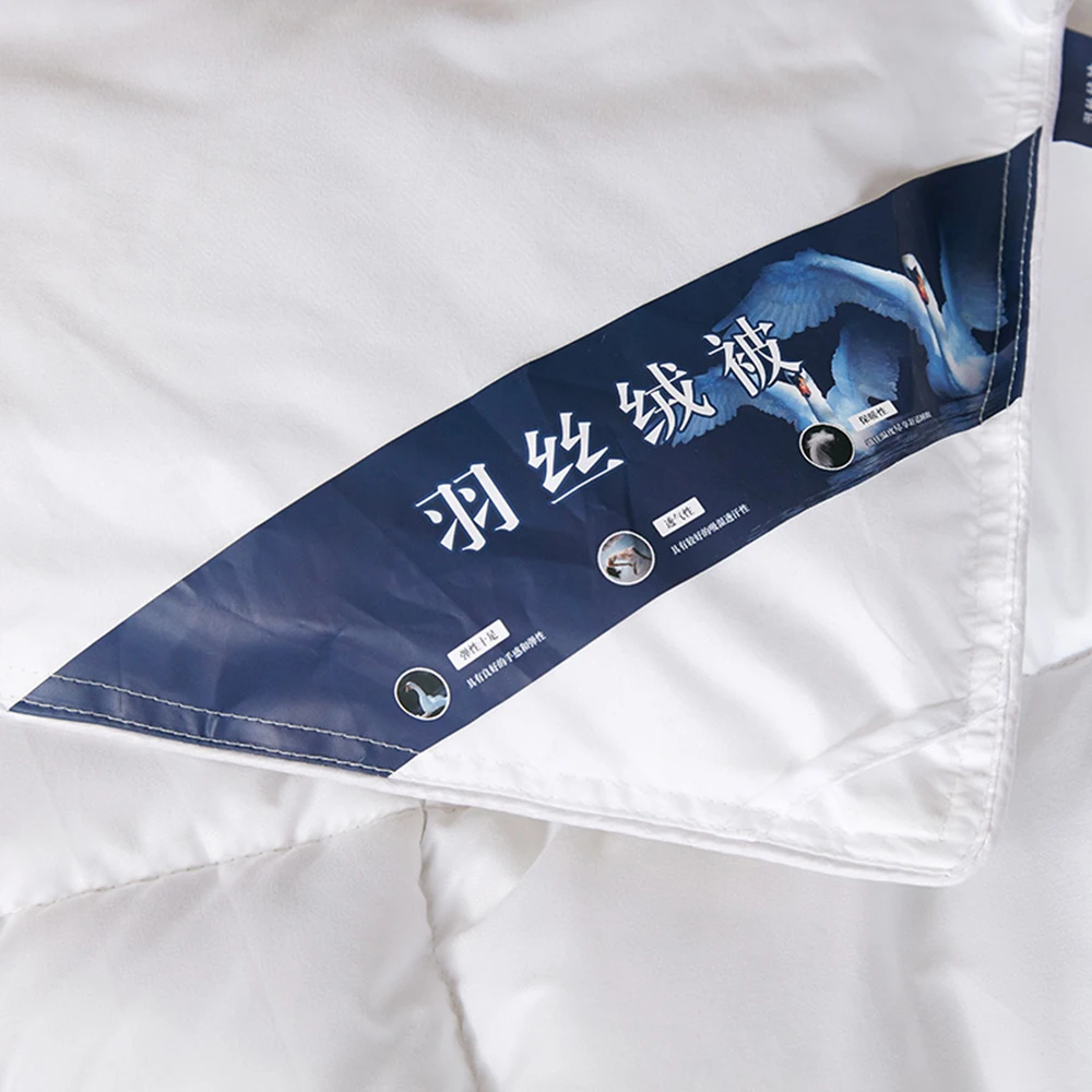 200x200 см мягкое одеяло из гусиного пуха зимнее и осеннее с s-образными перьями для