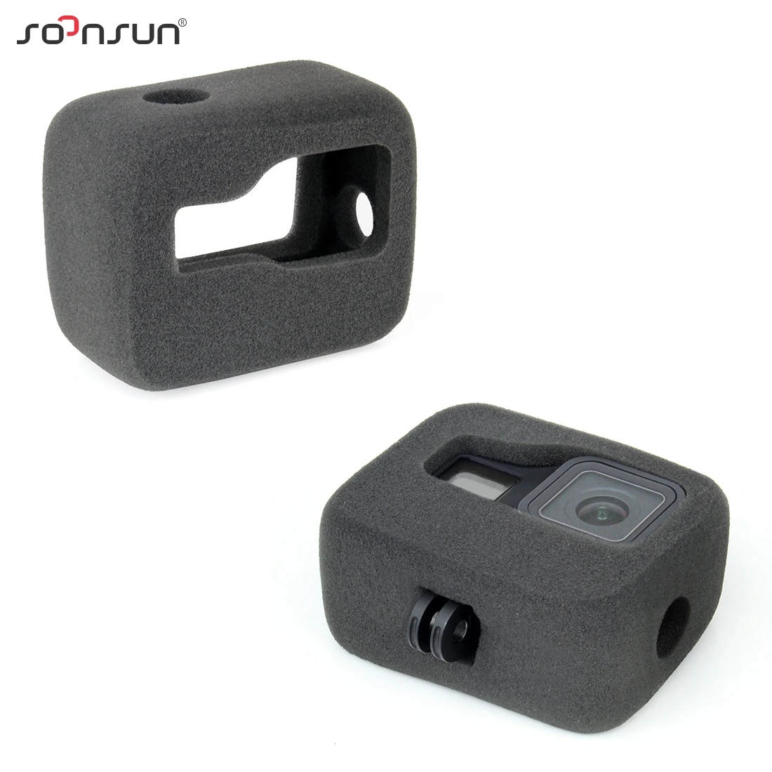 SOONSUN ветрозащитная губка чехол с защитой от ветра и шумоподавлением для GoPro Hero 8