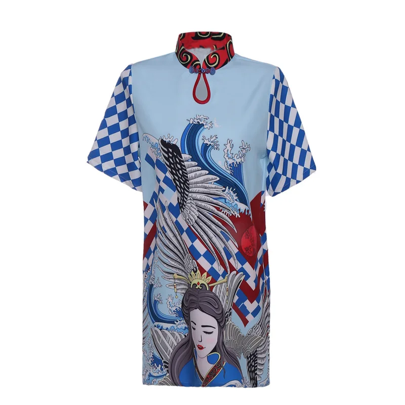 

Modern girls Cheongsams qipao loose shirts dresses