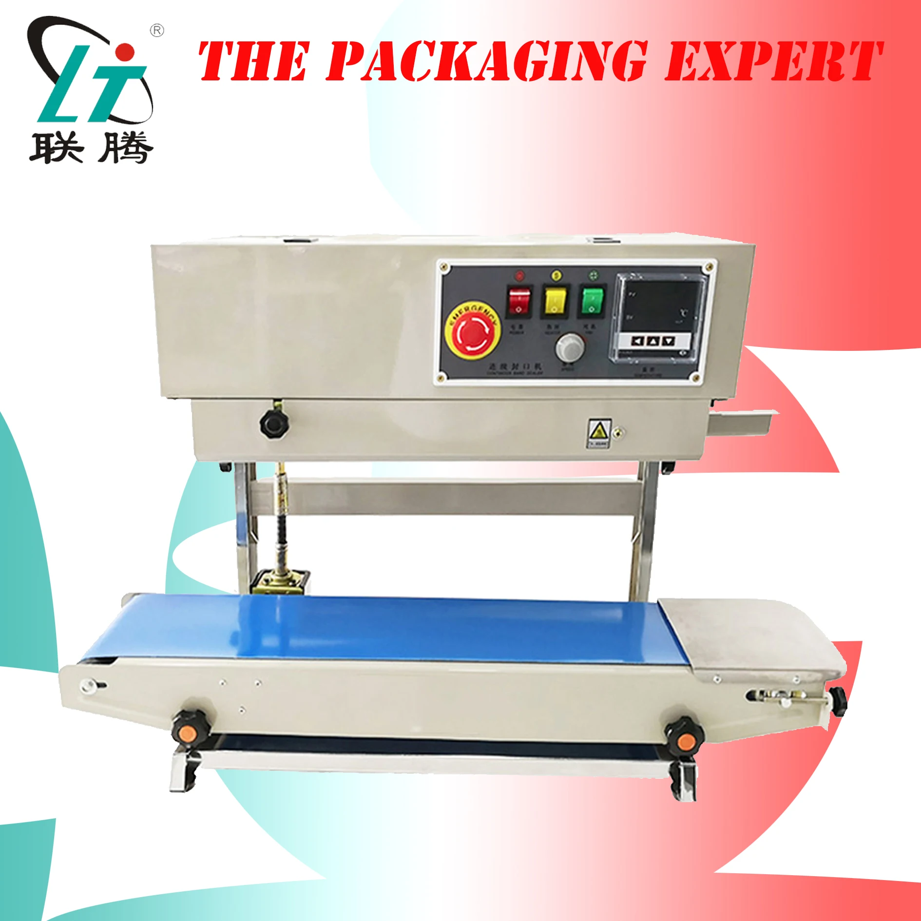 

Vertical Continuous Plastic Bag Sealing Machine Automatic Film Impulse Sealer Semi Auto Seal Print Date FR900V Free Shipping