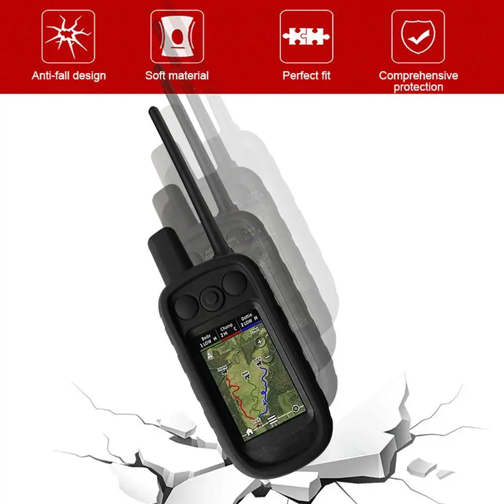 Противоскользящий силиконовый чехол из силикагеля для Garmin Alpha 100 с GPS и защитой от