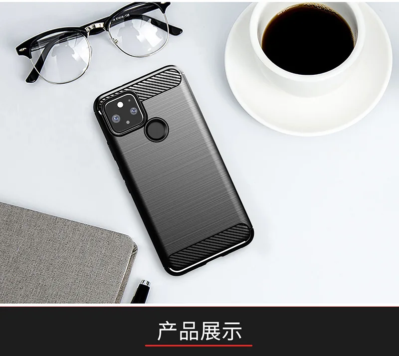 

For Google Pixel 5 5XL Case Carbon Fiber Cover Shockproof Phone Case For Google Pixel 5XL Protective Cover Flex Bumper Housing