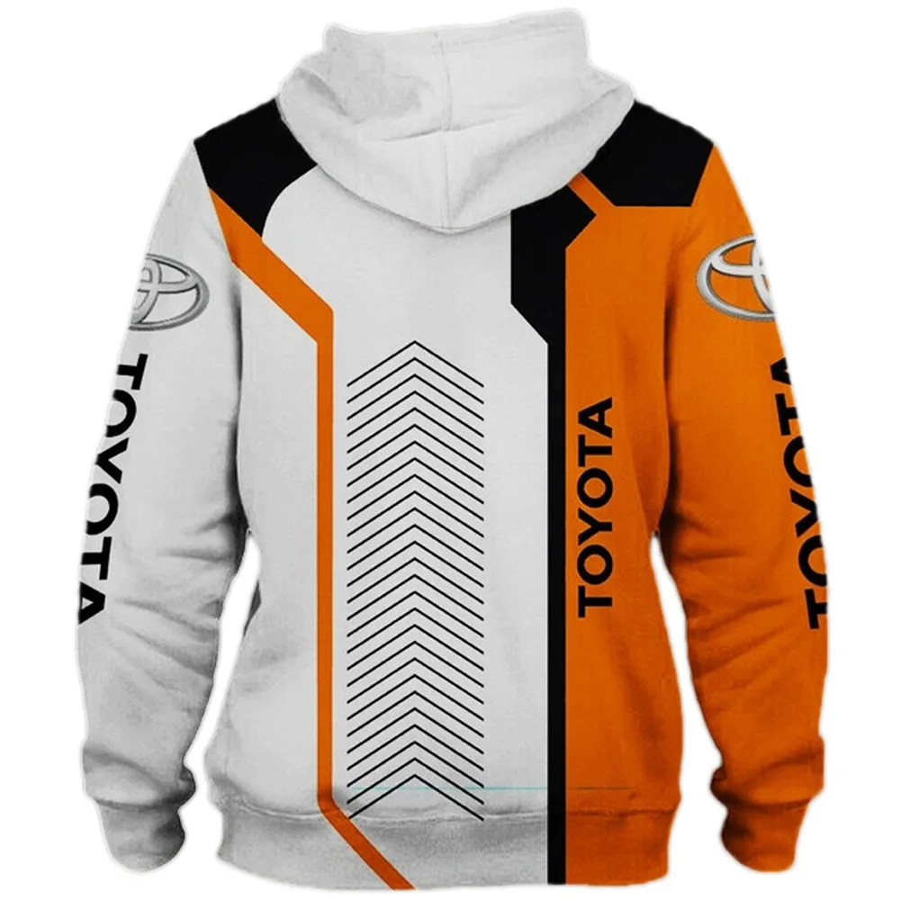 

Toyota car logo spring and autumn men's fashion sports high-quality trend Harajuku 3d printing plus size hoodie men